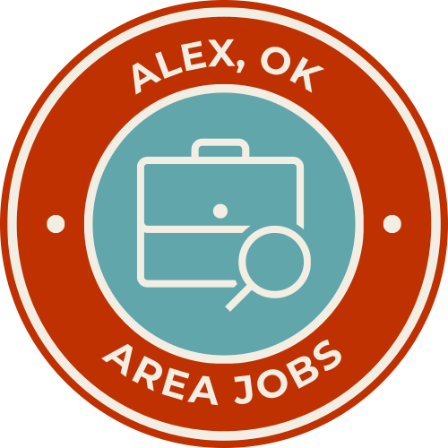 ALEX, OK AREA JOBS logo